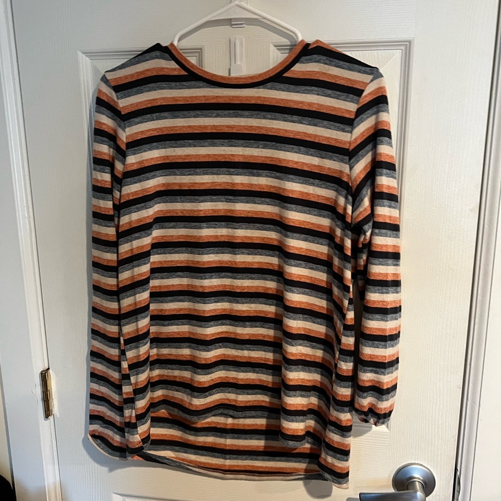 American Eagle long sleeve striped super soft shirt size medium